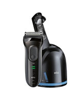Series 3 ProSkin Washable Electric Shaver Black with Clean&Charge Station